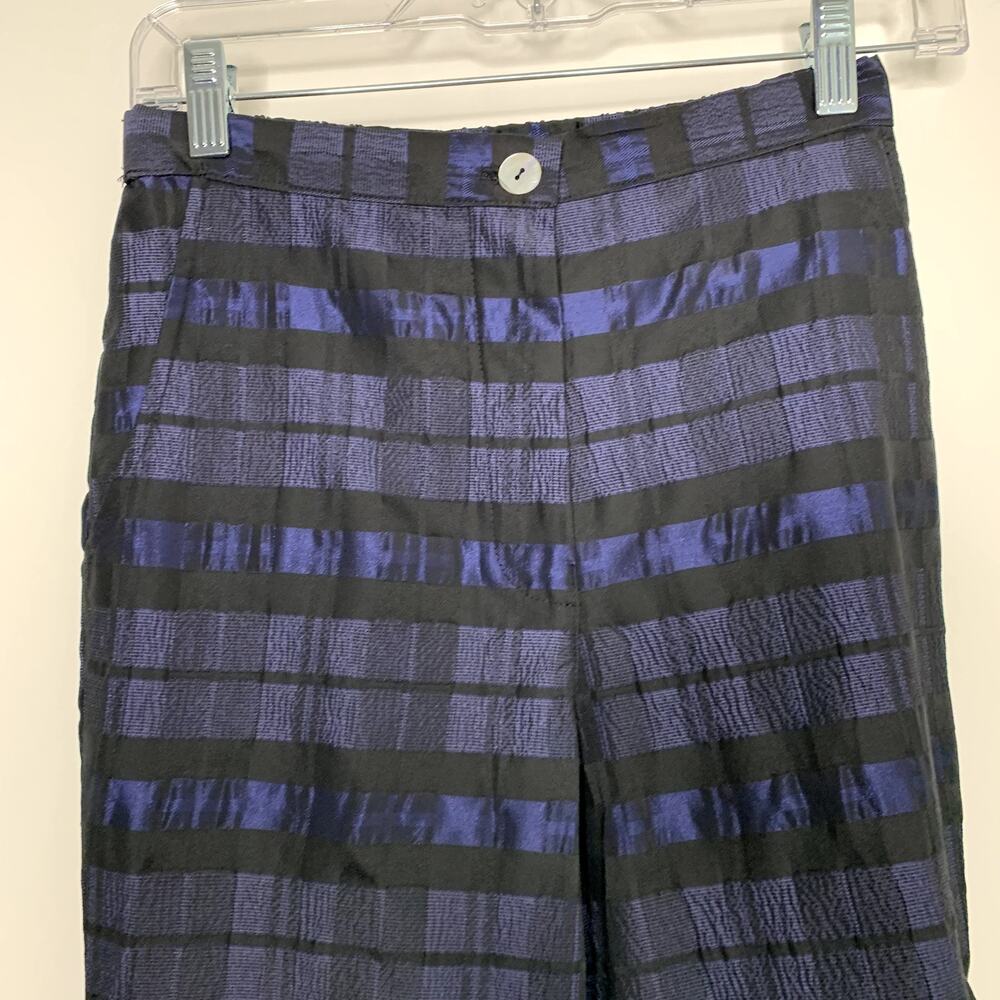 Ciao Lucia Pietro Woven Taffeta Pant Sapphire Womens Blue Size Small Made in La - Picture 5 of 13